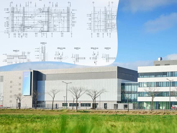 Kompozitni vizual Moonraker pogona u Dresdenu, kombinacija fotografije objekta i tehničkog nacrta (verzija za carousel)