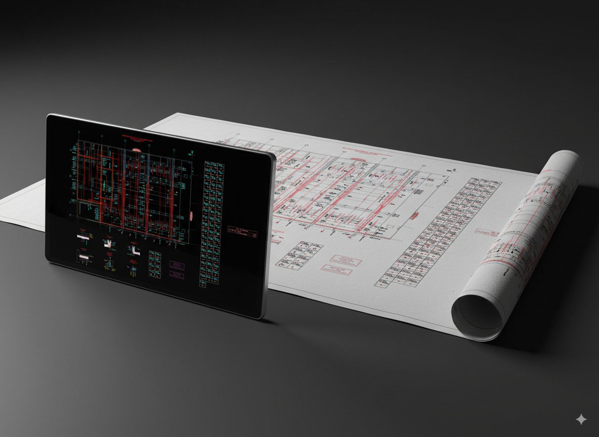 Digital plan to physical drawing - CAD-ING documentation